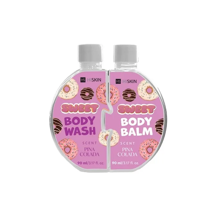 Hiskin Puzzle Body Pina Colada Shower Gel 90ml + Body Balm 90ml
