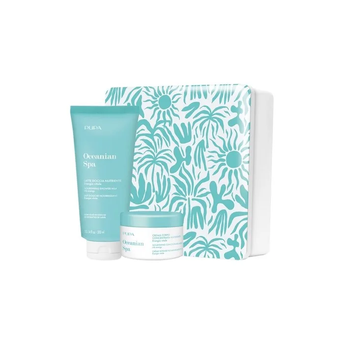 Pupa Oceanian Spa Kit 2 Nourishing Shower Milk 300 Milliliters And Body Cream 150 Milliliters