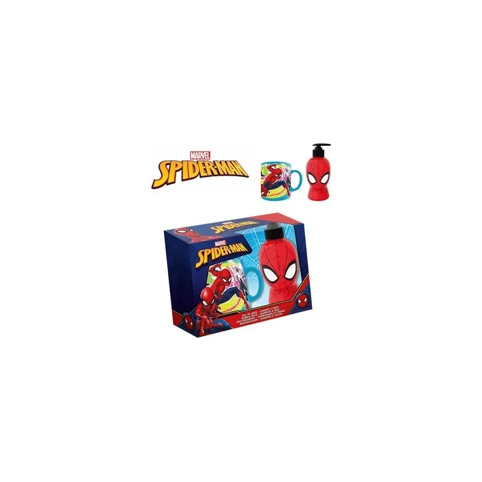 Marvel Spider-Man 3D Figure Shower Gel and Shampoo Set with Mug 300ml