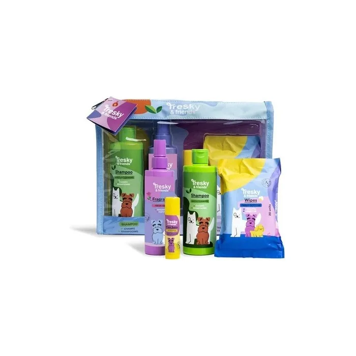 Tresky & Friends Gift Set for Animals 4 Pieces Shampoo 300ml Calming Spray