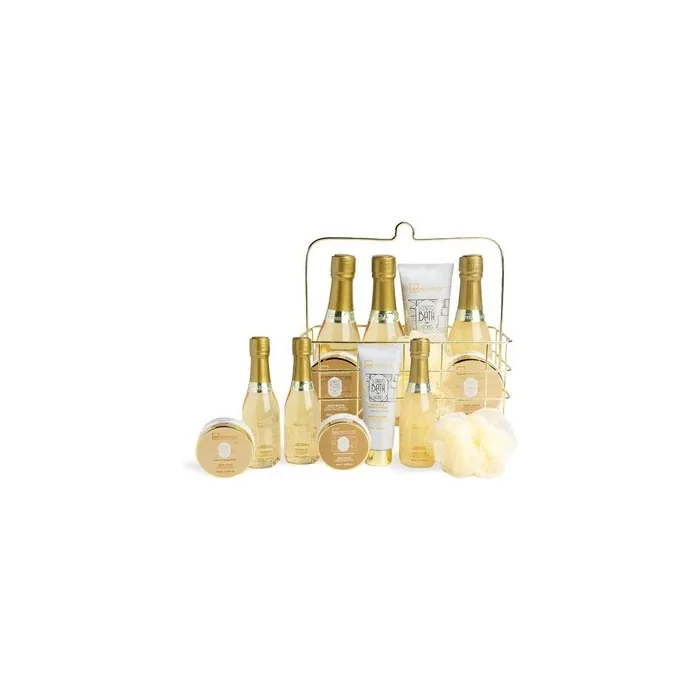 IDC Institute Scented Bath Gold Tin Care Basket 7 Items