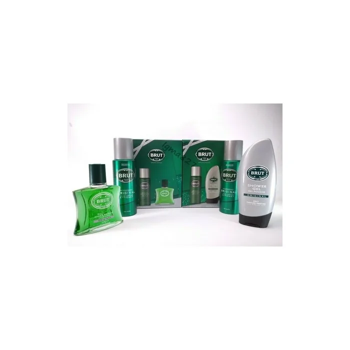 BRUT Men Original Special Edition Deodorant Aftershave Shower Gel Gift Set