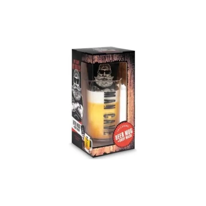 Treffina Coffret Man Cave with 140ml Body Wash and Beer Mug