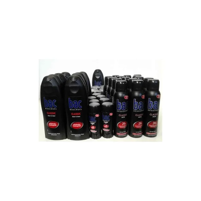 9 Piece Bac Classic Shower Gel for Skin & Hair Bac Classic Men De