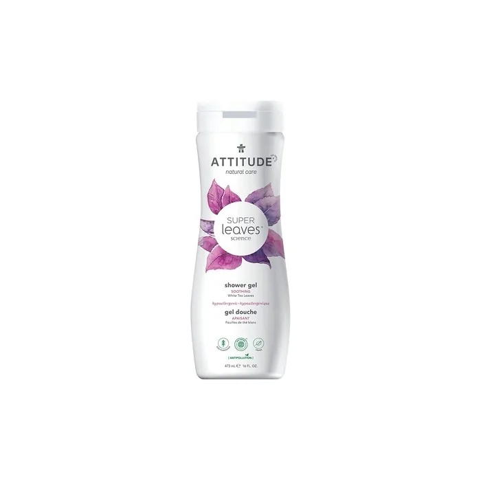 Attitude Super Hypoallergenic Body Wash Soothing, White Tea Leaves, 16 Fl Oz