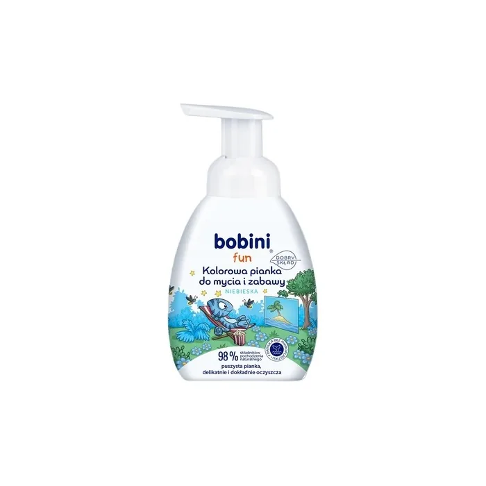 Bobini Fun Colorful Washing and Play Foam 300ml - Blue