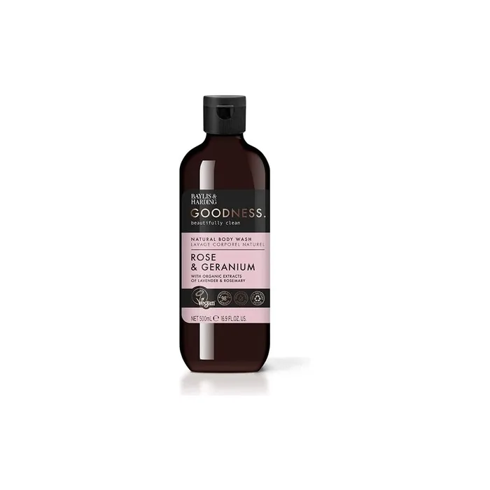 Baylis & Harding Goodness Rose & Geranium Body Wash 500ml