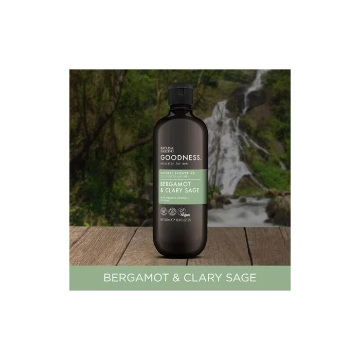Baylis & Harding Bergamot Clary Sage Shower Gel for Men 500ml