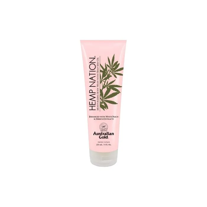 Australian Gold Hemp Nation White Peach & Hibiscus Body Wash 235ml