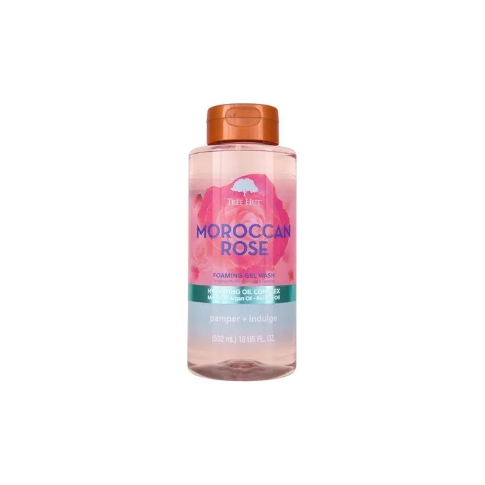 Tree Hut Moroccan Rose Nourishing & Moisturizing Foaming Gel Wash 18 Oz