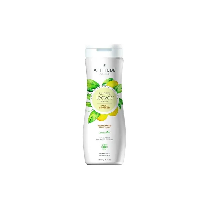 ATTITUDE Super Leaves Shower Gel Regenerating with Lemon Leaves 473ml