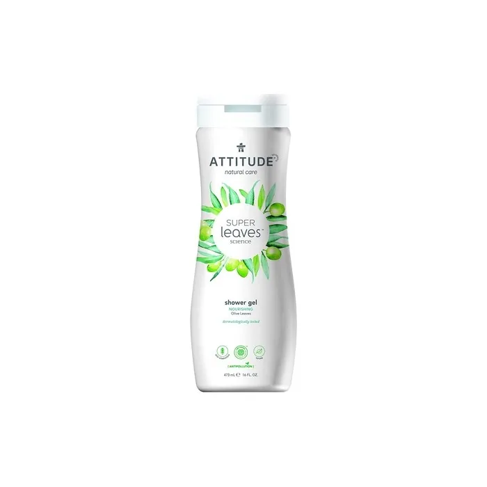 ATTITUDE Super Leaves Nourishing Shower Gel with Olive Leaves 473ml