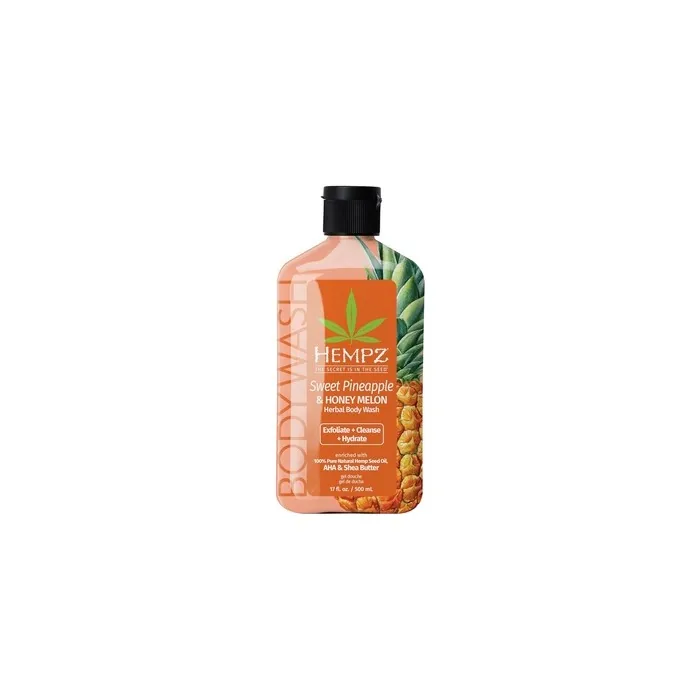 Hempz Body Wash Sweet Pineapple & Honey Melon Hydrating For Sensitive Skin