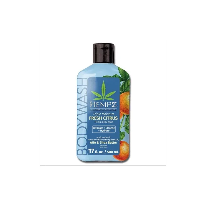 Hempz Triple Moisture Body Wash Grapefruit & Peach Hydrating For Sensitive Skin
