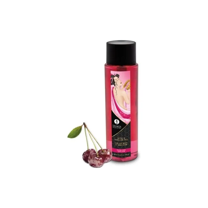 Shunga Kissable Bath And Shower Gel Frosted Cherry 370ml