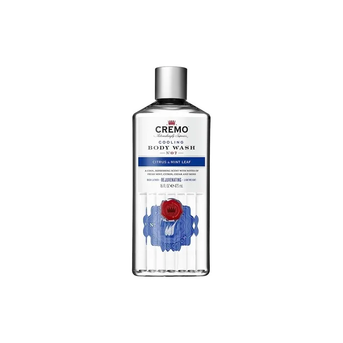 Cremo Cooling Body Wash for Men Rejuvenating Citrus and Mint Leaf Shower Gel 473ml