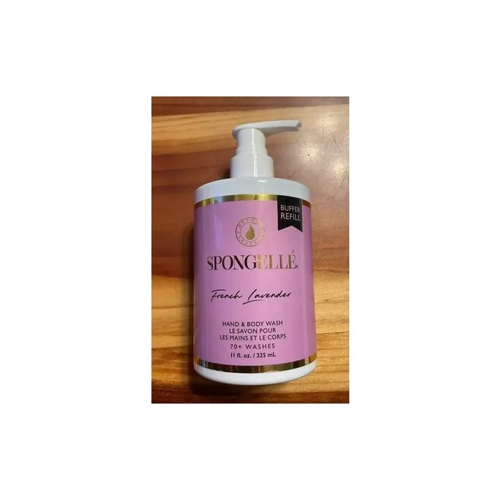 Spongelle French Lavender Hand & Shower Gel Refill Bottle 11 Oz