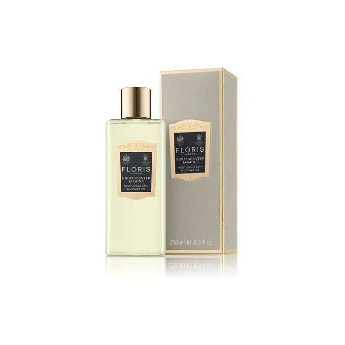Floris London Night Scented Jasmine Moisturising Bath and Shower Gel 250ml