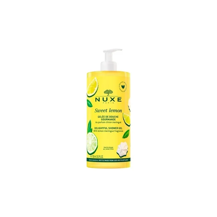 Nuxe Sweet Lemon Cleansing Shower Gel For All Skin Types 750 Ml
