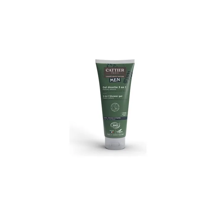 Cattier Men 3-in-1 Organic Shower Gel 200ml