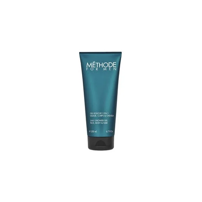 Methode For Men 3 In 1 Shower Gel For Face Body & Hair 200 Ml