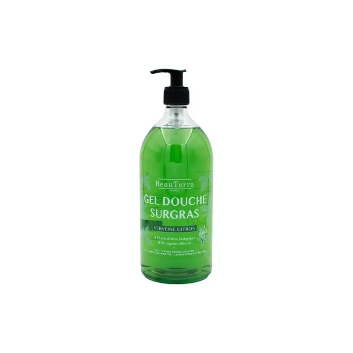 Beauterra Surgras Shower Gel 1L for Sensitive Skin Verbena Scent