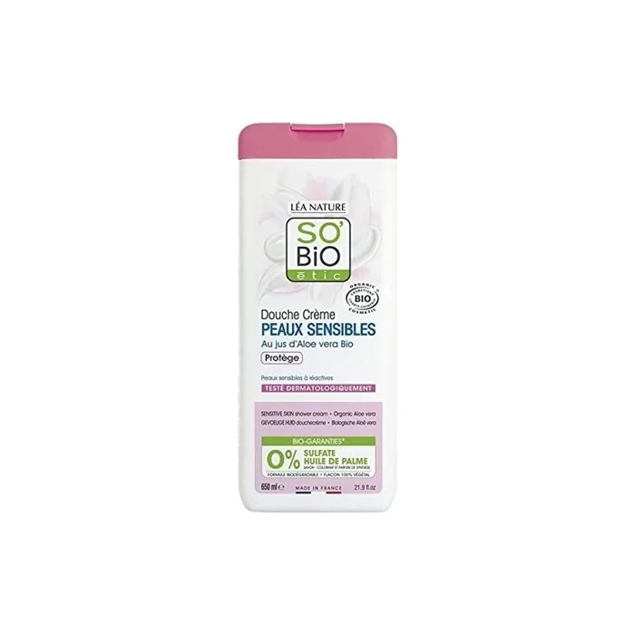 SO'BiO étic Cosmos Organic Extra-Gentle Shower Gel with Aloe Vera 650ml