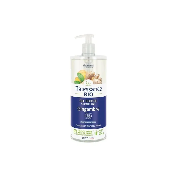 Natessance Organic Ginger Stimulating Shower Gel 1L