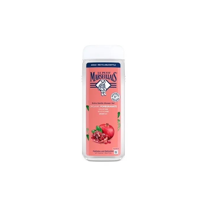 Le Petit Marseillais Delicate Mediterranean Pomegranate Shower Gel 400ml - Pack of 2
