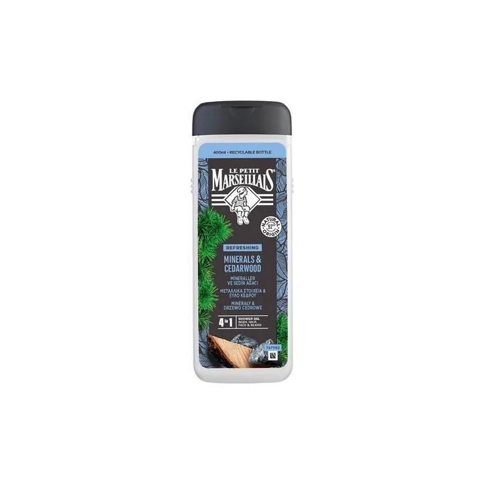Le Petit Marseillais Shower Gel For Men Minerals & Cedarwood 400ml