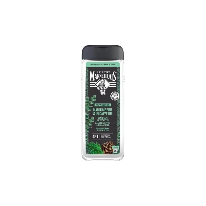 Le Petit Marseillais Shower Gel For Men Maritime Pine & Eucalyptus 400ml