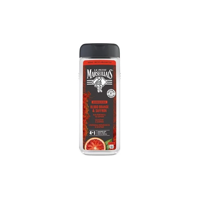Le Petit Marseillais Shower Gel for Men Red Orange & Saffron 400ml