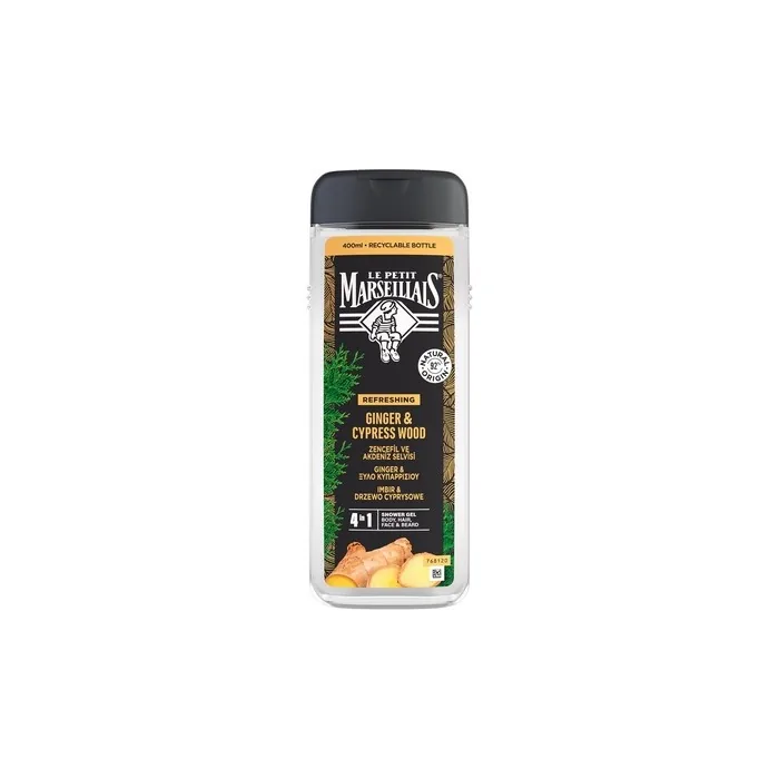 Le Petit Marseillais 3-in-1 Shower Gel with Ginger and Cypress 400ml
