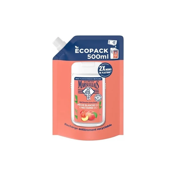 Le Petit Marseillais Extra Mild Shower Gel White Peach and Nectarine Organic