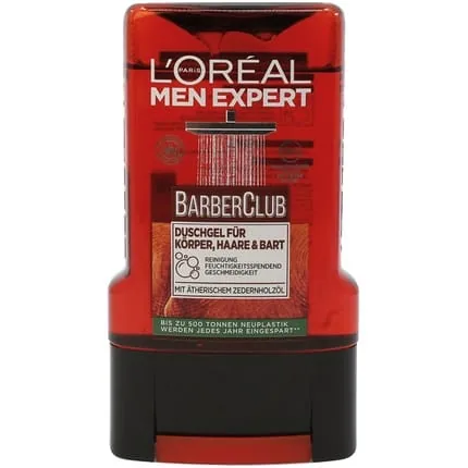 L'Oreal Men Expert Barber Club Shower Gel For Body Hair & Beard 250ml With Ethereal Cedarwood
