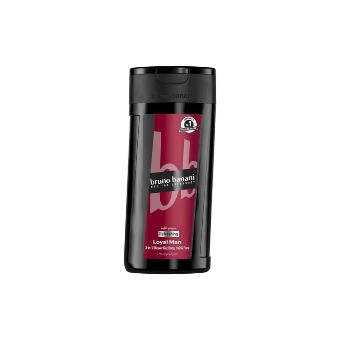 Bruno Banani Loyal Man 3-in-1 Shower Gel for Body, Hair, and Face