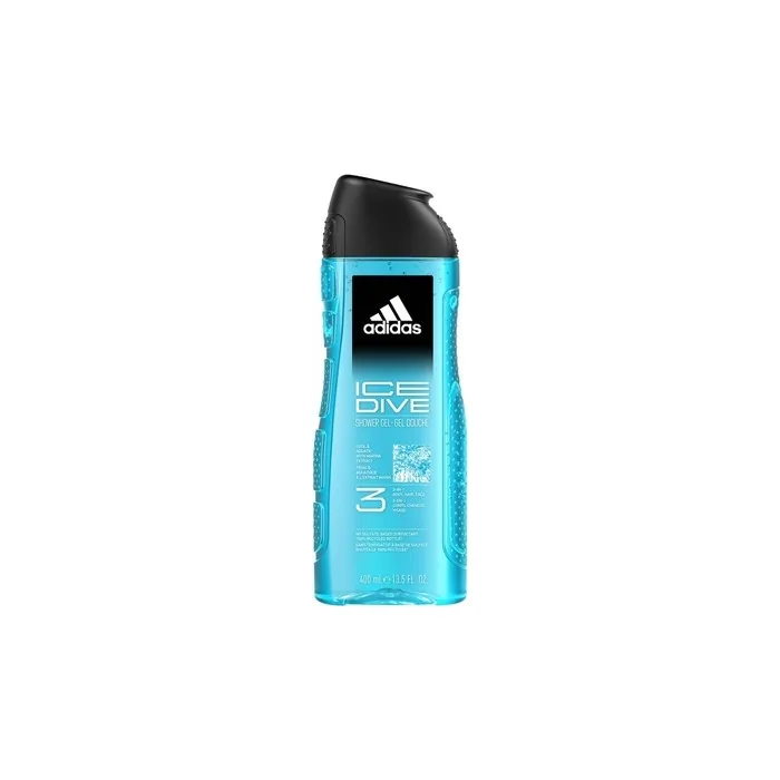 Adidas Ice Dive Shower Gel 400ml - Refreshing Amber Scent for Men