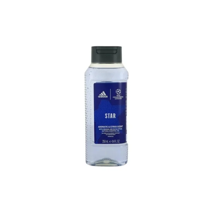adidas UEFA Champions League Star Shower Gel 250ml - Pack of 6