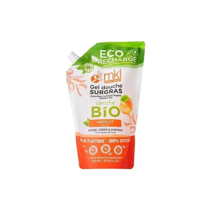 Mkl Green Nature Surgras Apricot Eco-Refill Shower Gel 900ml