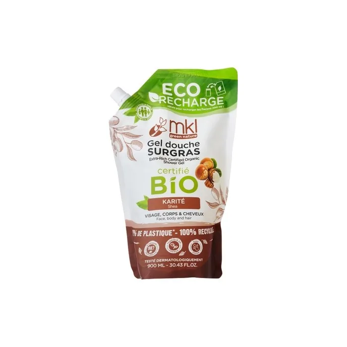 Mkl Green Nature Organic Shea Surgras Shower Gel Eco-Refill 900ml
