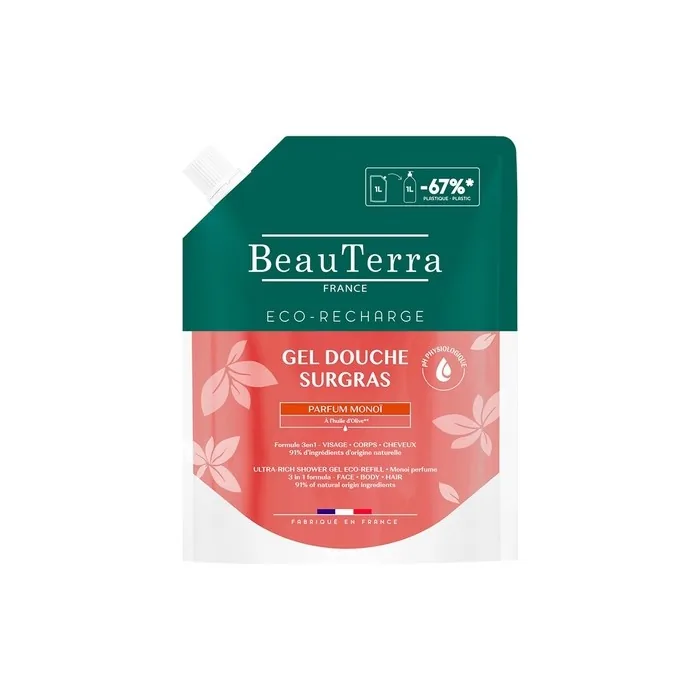 Beauterra Monoi Eco Refill Shower Gel 1L
