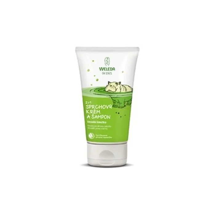 Weleda 2 In 1 Shower Cream And Shampoo Cheerful Lime 150 Ml