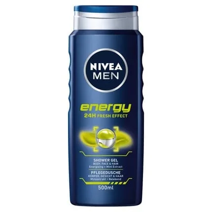 NIVEA Men Energy Shower Gel 500ml - 24H Fresh Effect
