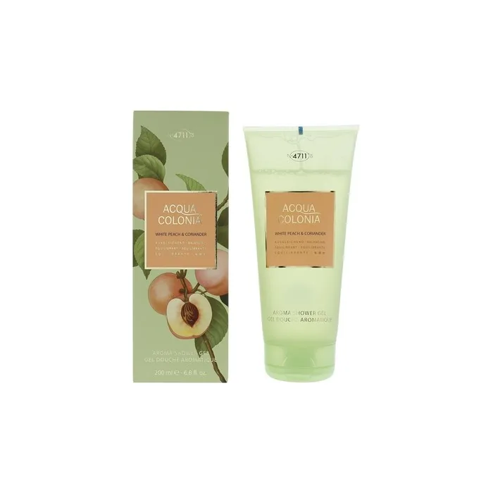 4711 Acqua Colonia White Peach Coriander Shower Gel 200ml For Unisex