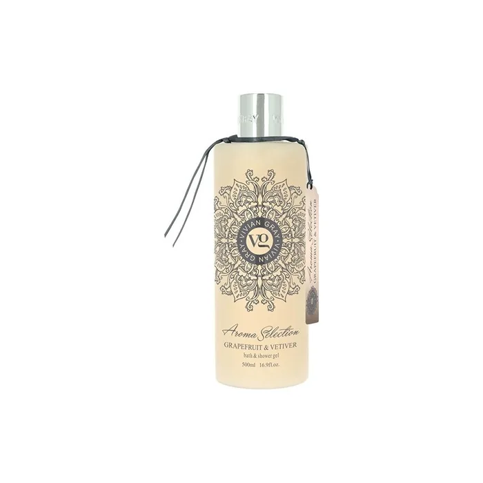 Vivian Gray Aroma Selection Grapefruit & Vetiver Bath & Shower Gel 500 Ml