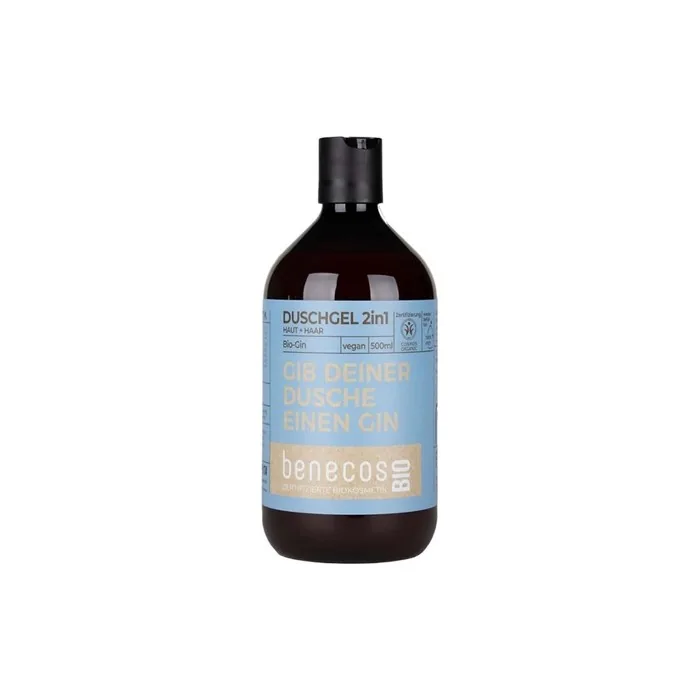 Benecosbio 2-in-1 Organic Gin Shower Gel for Skin and Hair