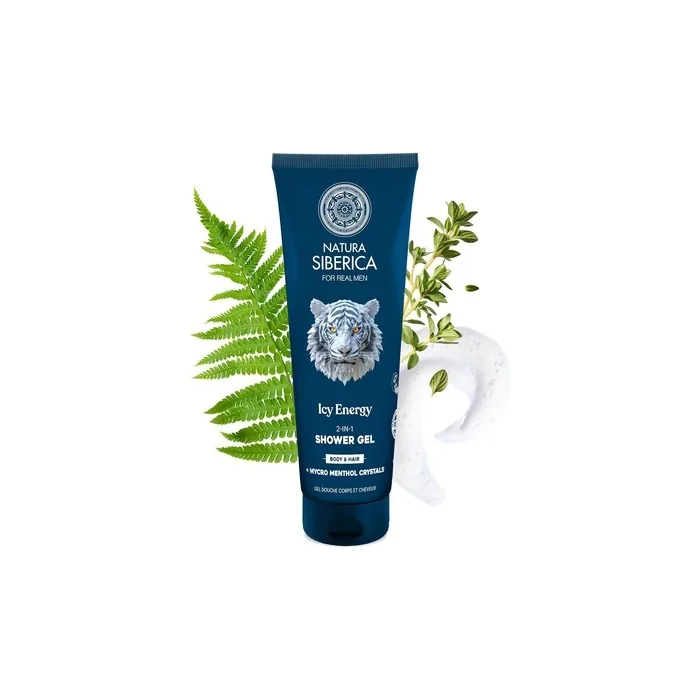 Natura Siberica Men Icy Energy 2-in-1 Shower Gel for Body & Hair 200ml