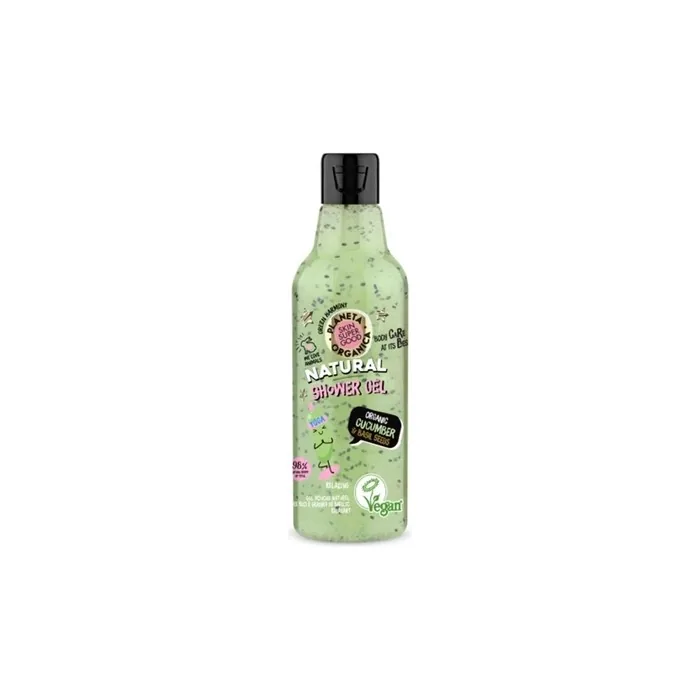 Natura Siberica Skin Super Good Natural Cucumber Organic Bath Gel With Basil Seeds 250ml