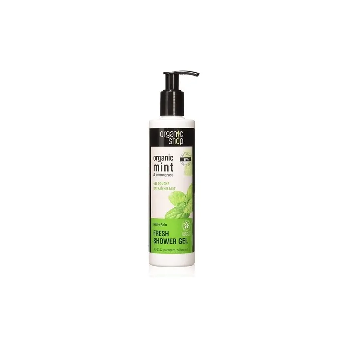 Organic Shop Refreshing Mint Lemongrass Apricot Shower Gel 280ml
