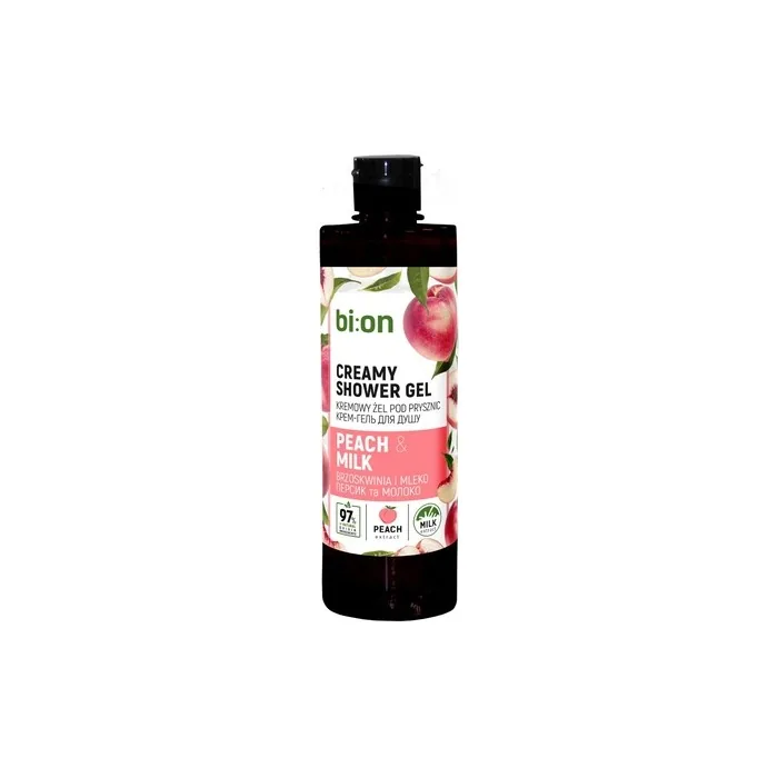 Elfa Pharm Bio Naturell Creamy Shower Gel Peach And Milk 473 Ml